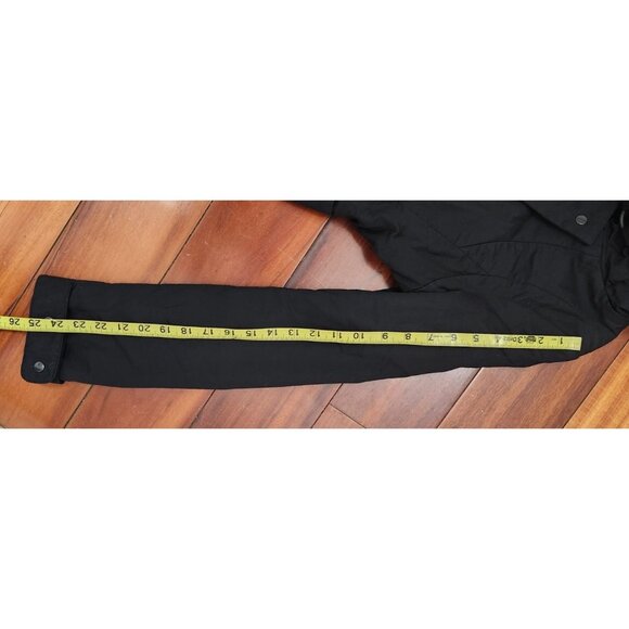 JNBY Women’s Black High Collar Jacket Size L Asymmetrical Zip Modern Minimalist - Picture 15 of 16